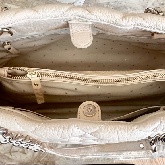 Kate Spade Quilted Cream Shoulder Tote Bag - Picture 6 of 11